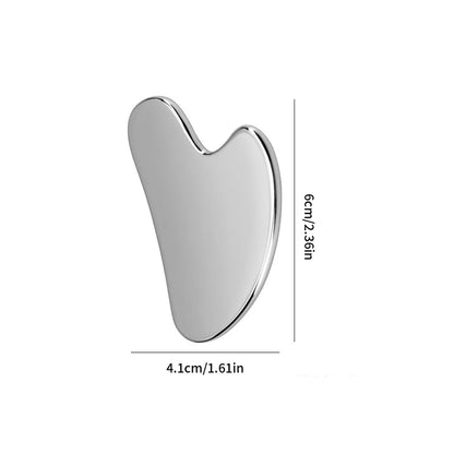 Gua Sha de Acero Inoxidable | Masajeador Facial Nelvrix